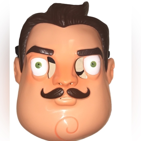Hello Neighbor Mr Peterson Adult Mask Tiny Build Halloween Rubie’s Costume